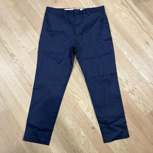Banana Republic Mason Athletic Pants Men's 35x30 Blue Tapered Fit Stretch New